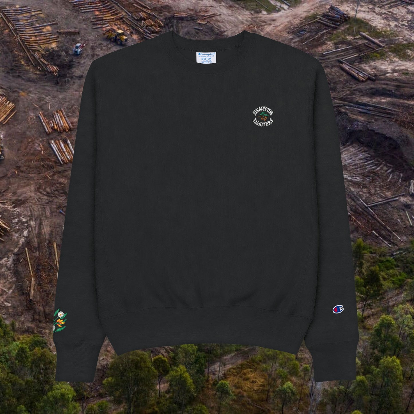 Embroidered Eucalyptus Enjoyer Sweatshirt